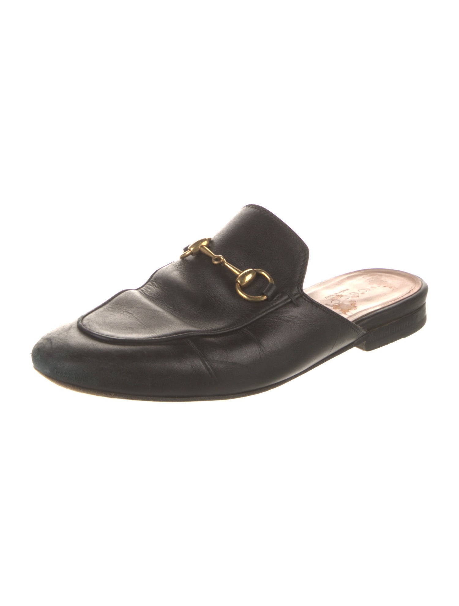 Gucci Horsebit Accent Leather Mules